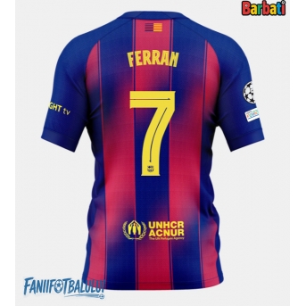 Barcelona Ferran Torres #7 Tricou Fotbal Replică 2025-26 Barbati Acasa